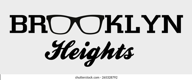 brooklyn hipsters graphic design vector art