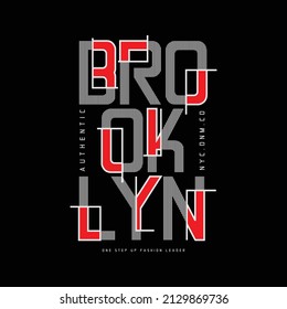 BROOKLYN illustration typography. perfect for t shirt design