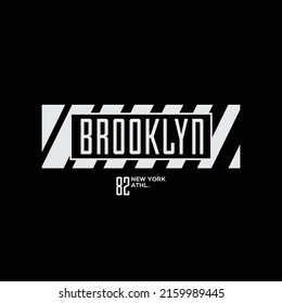 BROOKLYN illustration typography. perfect for t shirt design