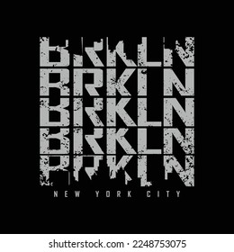 BROOKLYN illustration typography. perfect for t shirt design