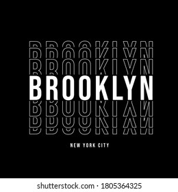 brooklyn line art city vector