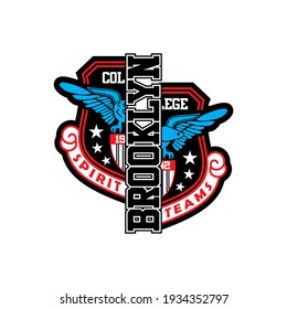 Brooklyn Logo, typography, tee shirt graphics, vectors