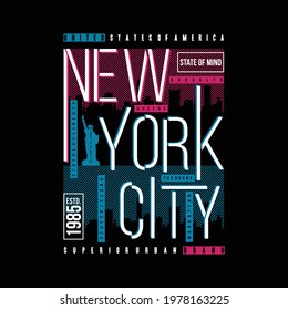 brooklyn, manhattan, queens, new york, text frame typography graphic t shirt vector illustration casual mens style