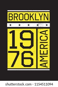 brooklyn new york america varsity urban design fashion apparel distressed