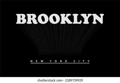 Brooklyn New York City Design For Tshirt