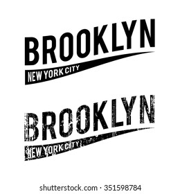 Brooklyn, New York City Grunge Type Treatment