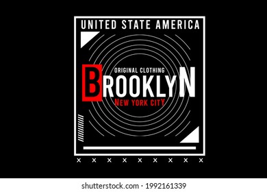 brooklyn new york city typography design