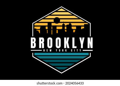 brooklyn new york city typography design