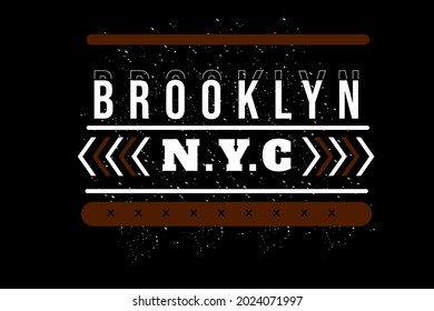 brooklyn new york city typography design