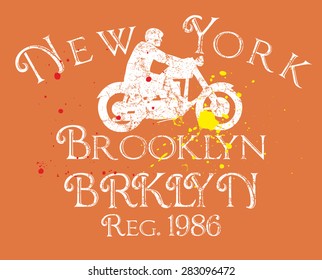 brooklyn new york city vector art