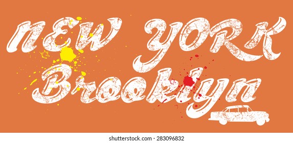 brooklyn new york city vector art