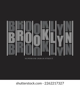 brooklyn new york city,design typography vector illustration