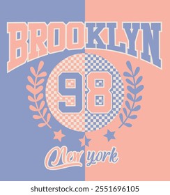 Brooklyn New york slogan vector illustration 