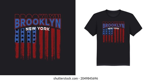 Brooklyn new york t shirt design