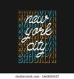 brooklyn new york text abstract graphic typography