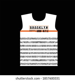 brooklyn nyc pattern fashion tshirt design
