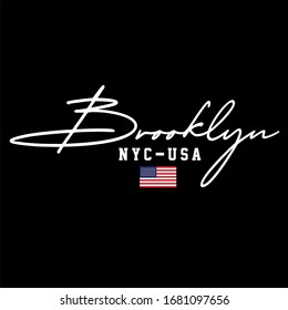 vector gráfico de la bandera de Brooklyn Nyc usa