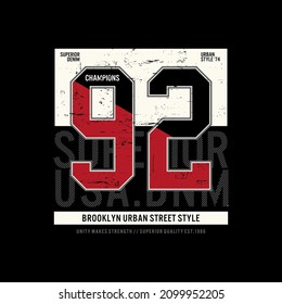  Brooklyn, NYC,stylish typography slogan. Abstract design.vector illustration for print tee shirt