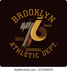 Brooklyn original athletic for element, jersey, league, sport, stamp, tee,apparel