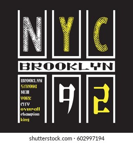 Brooklyn overall champion, Vector illustration