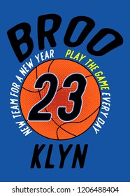 brooklyn play the game,t-shirt design