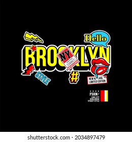 brooklyn pop art simple vintage fashion