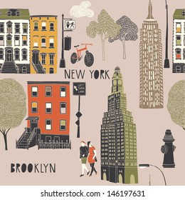 Brooklyn Seamless Pattern