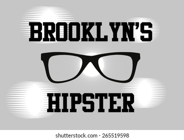 brooklyn slogan graphic design vector art