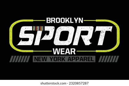 brooklyn sport wear t shirt design