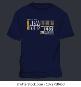 brooklyn state of mind graphic t shirt typography vector illustration urban denim good for ready print