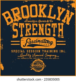 brooklyn strength tee graphic