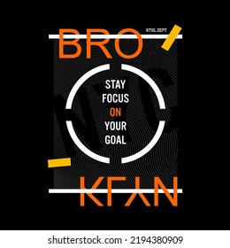brooklyn stylish t-shirt and apparel abstract design. 