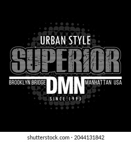 brooklyn superior slogan tee graphic typography design for modern print,art illustration,vintage,vector