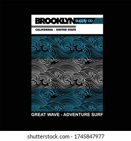 brooklyn supply co great wave adventure surf vintage