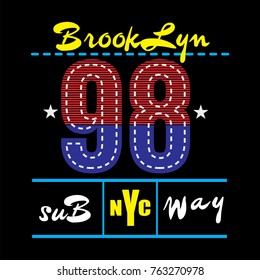 brooklyn t shirt design vector
