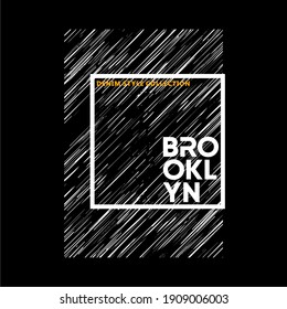 BROOKLYN, T SHIRT GRAPHICS, APPAREL, PRINT, design background black illustration abstract vector white concept wallpaper modern texture.