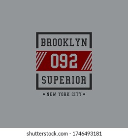 VECTOR de tipografía de camisetas de Brooklyn