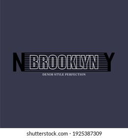 Brooklyn, t shirts graphics, design vector illustration symbol sign template graphic element modern business icon abstract logo background concept