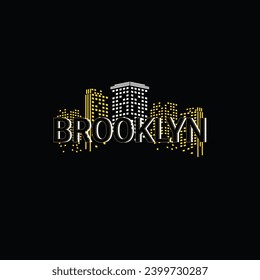 brooklyn tee shirts typography design