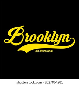 Brooklyn theme vectors for t-shirt prints