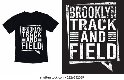 Brooklyn track and field t shirt design, Set of abstract geometric t-shirt vector designs, graphic prints. Brooklyn, Paris, London