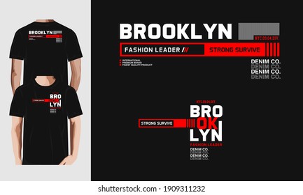 brooklyn t-shirt design and more.Premium Vector
