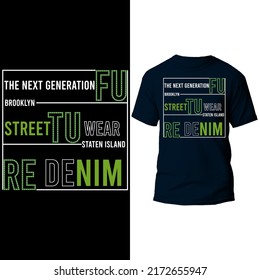 brooklyn typography design mock up t shirt graphic