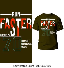 brooklyn typography design mock up t shirt graphic