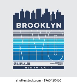 brooklyn typography design for print t shirt ,template,hoodies,banner,etc

