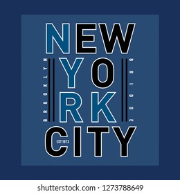 brooklyn typography design - Vector for t shirt