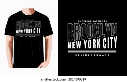 
BROOKLYN  typography graphic design, for t-shirt prints, vector illustration.
