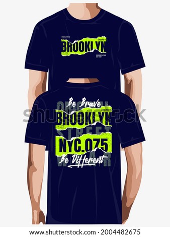 brooklyn typography new design concept, stylish and  creative for t shirt print,postcard,template and other uses.
