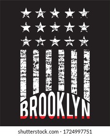 brooklyn typography for print t shirt