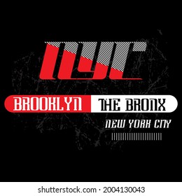 Brooklyn typography tee design vector illustration,element vintage artistic apparel product
